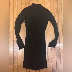 Express Turtleneck Black Long Sleeve Sweater Dress